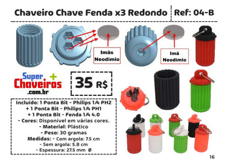 catalogo super chaveiros a5 new