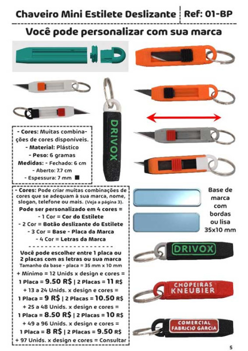 catalogo super chaveiros marca