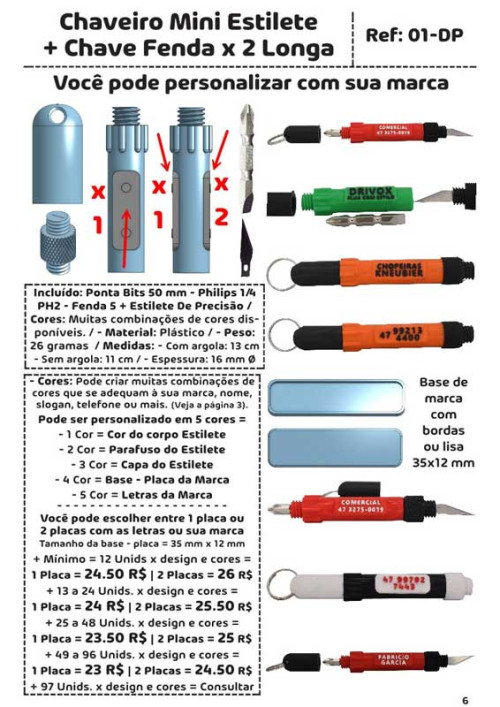 catalogo super chaveiros marca