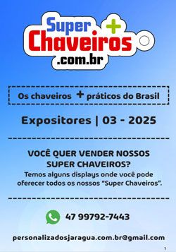 foto de catálogo super chaveiros